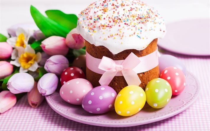 bemalte eier, pasca, ostern kuchen, krashanki, ostereier, ostern, dekorierte eier