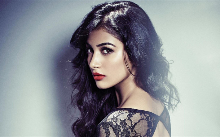 pooja hegde, br&#252;nette, indische schauspielerin, sch&#246;nheit, bollywood