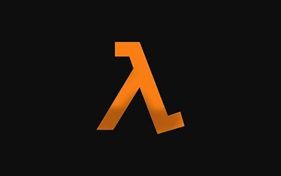 Half-Life, 4k, logo, Valve
