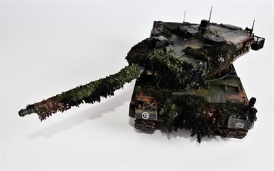 leopard 2а5, miniatur-modell, deutsche panzer, kampfpanzer, bundeswehr