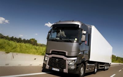 Renault T, highway, 2018 truck, LKW, T-series, semi-trailer truck, trucks, Renault