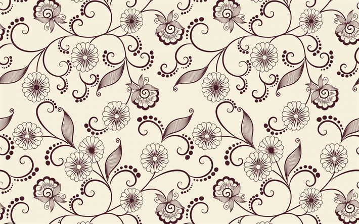 ダウンロード画像 レトロな花の質感 淡褐色のレトロな背景 レトロな質感の中に花の飾り レトロな花の背景 フリー のピクチャを無料デスクトップの壁紙
