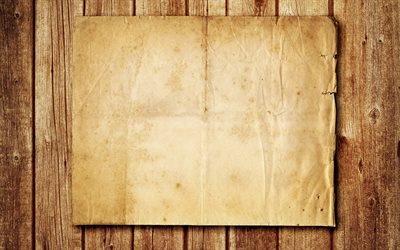 blank paper on wooden board, macro, old paper, wooden board, blank paper, wooden background, notebook