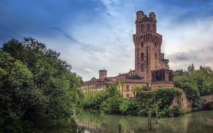 Castle of Padua, italian landmarks, Astronomical Observatory, Padua, Italy, Europe