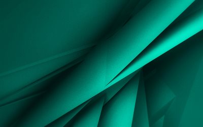 turquoise geometric shapes, 4K, 3D textures, geometric textures, turquoise backgrounds, 3D geometric background, turquoise abstract backgrounds