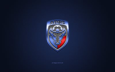 AD San Carlos, Costa Rica football club, logo blu, blu in fibra di carbonio sfondo, Liga FPD, calcio, San Carlos, Costa Rica, AD San Carlos logo