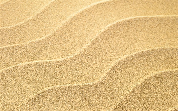 texturas onduladas de areia, 4k, close-up, fundo ondulado de areia, texturas 3D, fundos de areia, texturas de areia, fundo com areia