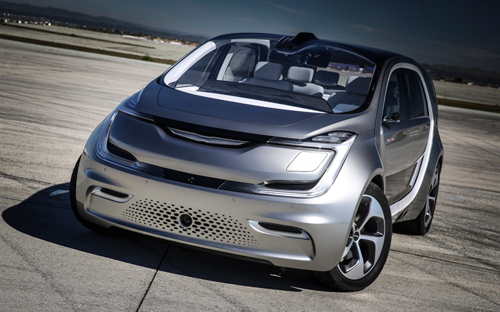 Chrysler Portal, 2017, elektriska minibuss, framtidens bilar, elbilar, Amerikanska bilar, Chrysler