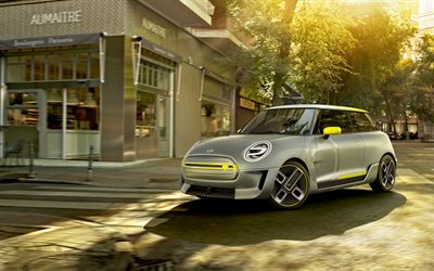 Mini Cooper &#201;lectrique Concept, en 2017, les voitures, la route, les voitures compactes, Mini Cooper