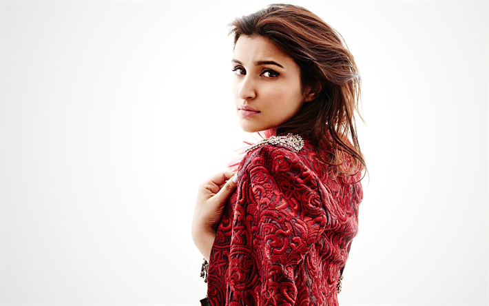 Parineeti Chopra, la actriz India, Bollywood, vestido de Indio, mujer bella, retrato, las mujeres de la India