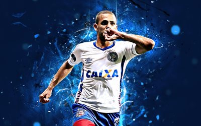 Clayton, brazilian footballer, EC Bahia, soccer, Brazilian Serie A, Bahia FC, neon lights, Brazil