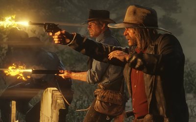 Red Dead Redemption 2, 4k, juliste, promo, uusi peli, Seikkailu, trilleri, Rockstar Games