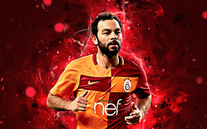 Selcuk Inan, footballeur turc, Galatasaray FC, football, turc Super Lig, Inan, footaball, les n&#233;ons