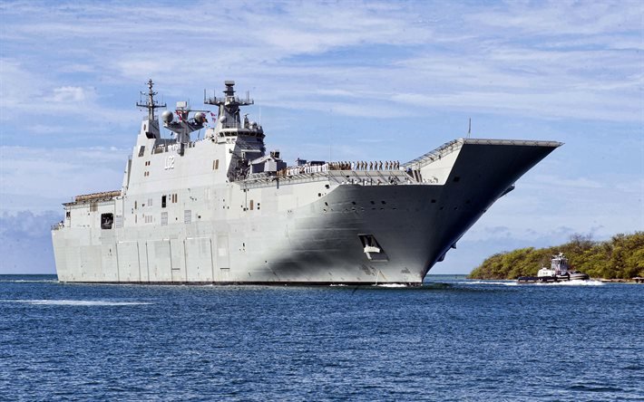 HMASキャンベラ, L02, オーストラリア海軍, 着陸ヘリコプタードック, 走った, キャンベラ級, 着陸船