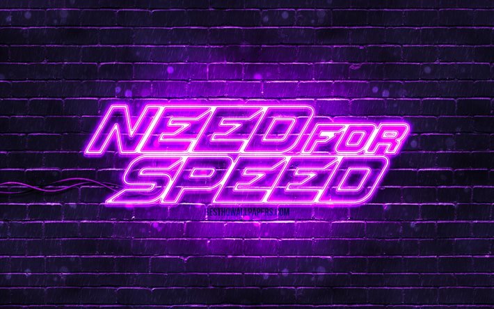 Download wallpapers Need for Speed violet logo, 4k, violet brickwall, NFS,  2020 games, Need for Speed logo, NFS neon logo, Need for Speed for desktop  free. Pictures for desktop free