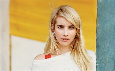 Emma Roberts, young fashion model, portrait, American actress, 4k, photosession