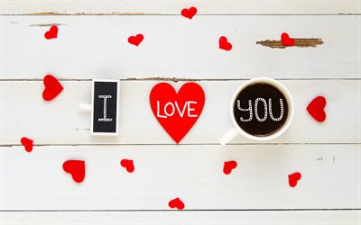 I love you, February 14, Valentine&#39;s Day, romantic message, congratulations
