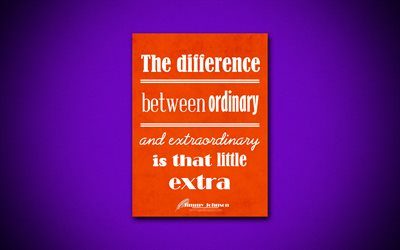 The difference between ordinary and extraordinary is that little extra, 4k, business quotes, Jimmy Johnson, motivation, inspiration