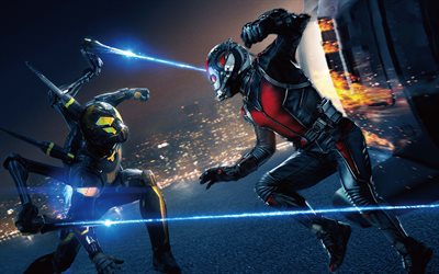 Ant-Man och Wasp, 4k, 2018 film, Disney, superhj&#228;ltar, Ant-Man