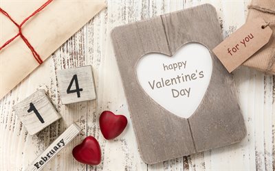 عيد الحب, 14 فبراير, الأحمر خشبية القلوب, يوميات, الرومانسية, الحب المفاهيم