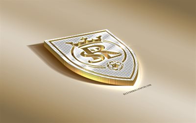 Real Salt Lake, American Soccer club, Golden Hopea logo, Salt Lake City, Utah, USA, MLS, 3d kultainen tunnus, luova 3d art, jalkapallo, Major League Soccer