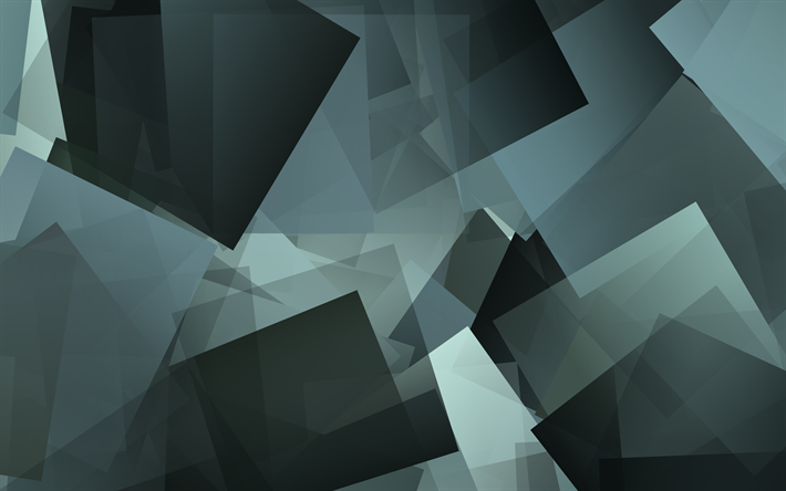 cubes texture, 4k, geometry, gray background, geometric shapes, gray cubes