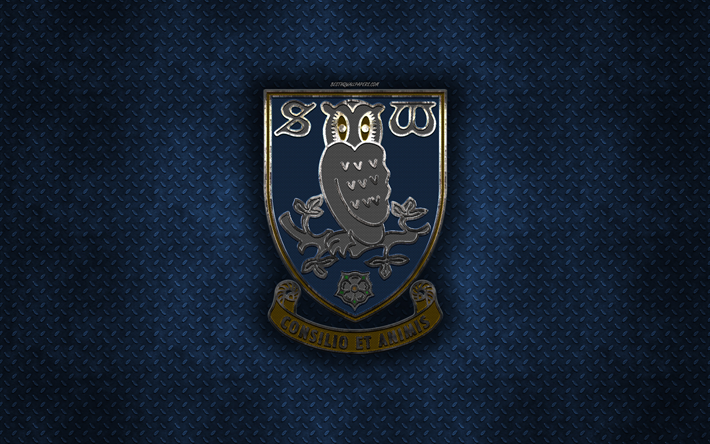 شيفيلد وينزداي FC, الإنجليزية لكرة القدم, الأزرق الملمس المعدني, المعادن الشعار, شعار, شيفيلد, إنجلترا, EFL البطولة, الفنون الإبداعية, كرة القدم