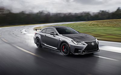 2020, Lexus RC F, Track Edition, gray sports coupe, tuning RC F, gray sports car, Japanese cars, Lexus