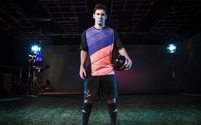 Lionel Messi, futebol, atacante, Barcelona, 5k papel de parede