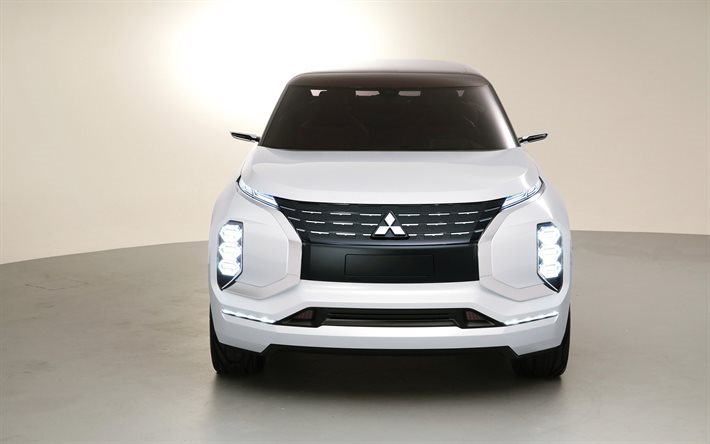 Mitsubishi PHEV GT, MAASTOAUTO Crossover, 2017, Tulevaisuuden autot, valkoinen Mitsubishi