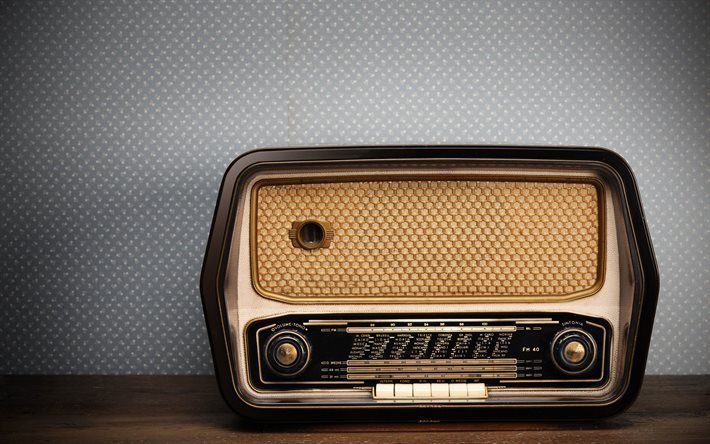 radio, roba vecchia, vecchia radio, retro roba