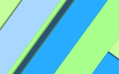 blau, gr&#252;n, abstraktion, geometrischen hintergrund, material design, android