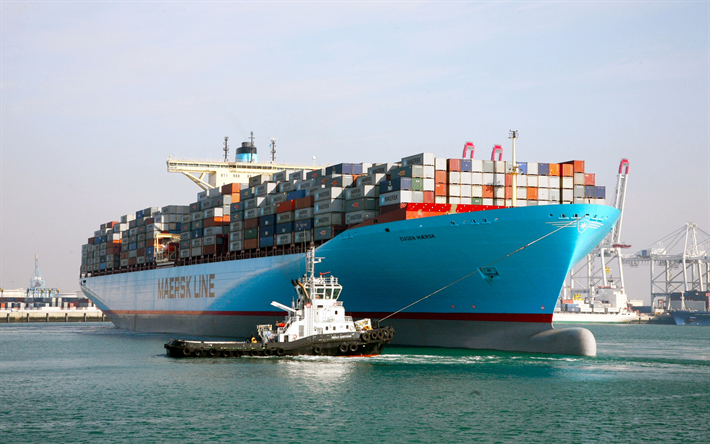 Eugen Maersk, Container Fartyg, transporter, leverans av varor, transport av containrar, Maersk Line