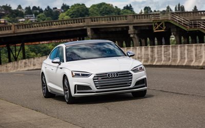 Audi S5 Sportback, 4k, road, Bilar 2018, nya S5, tyska bilar, Audi
