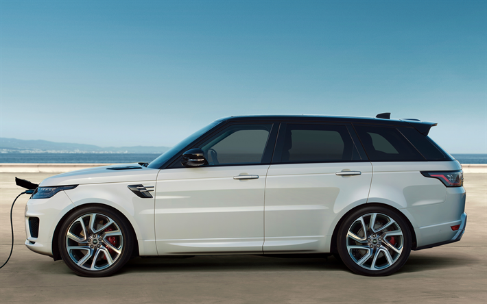 Land Rover, Range Rover Sport, Plug-In Hybrid, PHEV SUV, 4k, charging the electric car