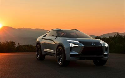 Mitsubishi e-Evolution Concept, 2017, SUV, electric car, Japanese cars, crossover, Mitsubishi