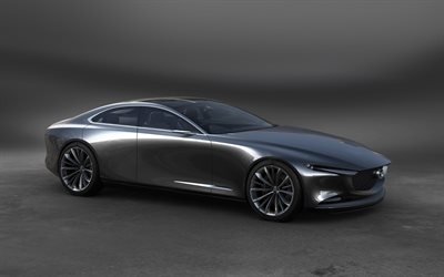 Mazda Vision Coupe, Concept, 2017, luxury sedan, new cars, front view, Japanese cars, Mazda