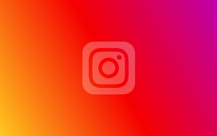 instagram neues logo, 4k, soziale netzwerke, kunstwerke, regenbogenhintergr&#252;nde, kreativ, instagram-logo, marken, instagram