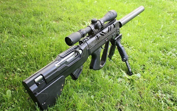 rifle de francotirador, tikka t3 ctr ss, tactical rifle, hierba, de largo alcance rifle