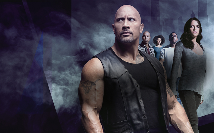 Download Wallpapers The Fate Of The Furious 2017 Fast And Furious 8 Dwayne Johnson Michelle Rodriguez For Desktop Free Pictures For Desktop Free