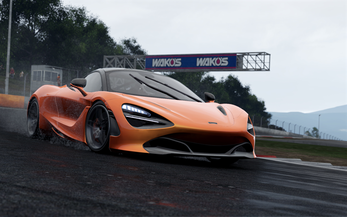 Project CARS 2, 4k, 2017 jogos, McLaren 720S, autosimulator