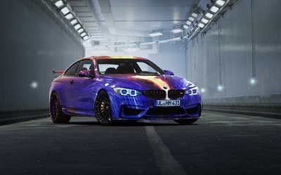BMW M4, F82, HAMANN Motorsport, violetti m4, tuning m4, urheilu coupe, Saksan autoja, BMW
