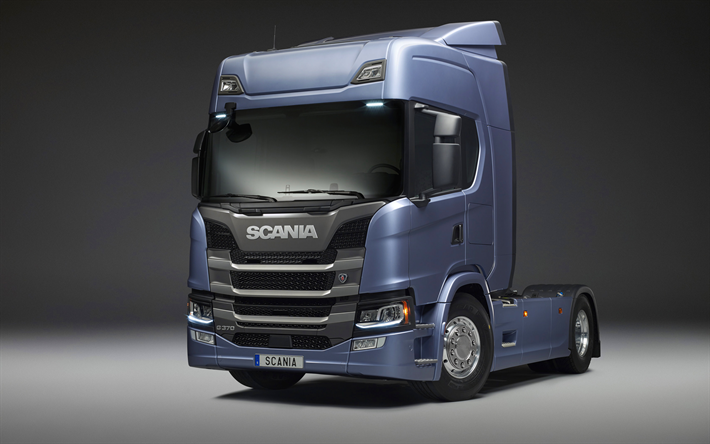 Scania G270, 4k, 2017 truck, studio, tractor, G-series, trucks, Scania