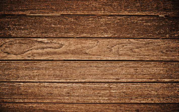 t&#225;buas de madeira, pain&#233;is, de madeira marrom, textura de madeira, horizontal de placas de