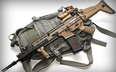 FN SCAR 16s, fusil d'assaut, fusil américain, mousqueton rayé, fusils modernes, Special Operations Forces Combat Assault Rifle, FN SCAR