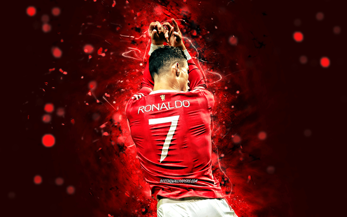 Download wallpapers Cristiano Ronaldo in jump, 4k, red neon lights, CR7,  football stars, portuguese footballers, back view, Manchester United FC, Cristiano  Ronaldo, Cristiano Ronaldo Manchester United, CR7 Man United, soccer, Cristiano  Ronaldo