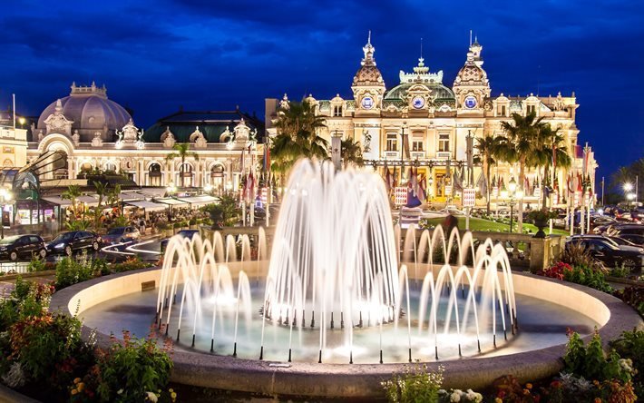 Monte Carlo, Monaco, Casino, Musical Fountain