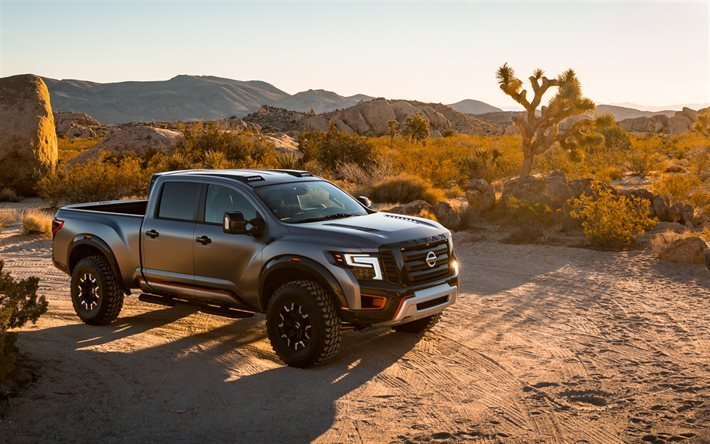 Nissan Titan Warrior, 2016 cars, SUVs, desert, offroad, pickup