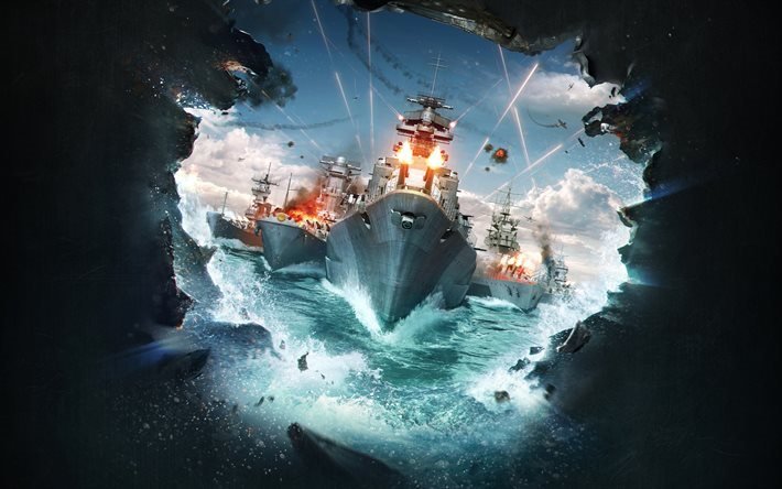 World of Warships, 5K, poster, WoWS