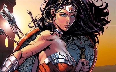 Wonder Woman, 4k, superheroes, DC Comics